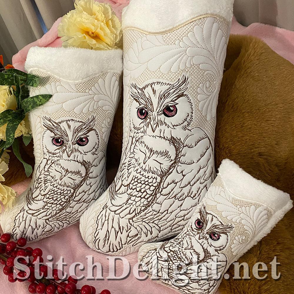 SDS3137 Christmas Owl Stockings