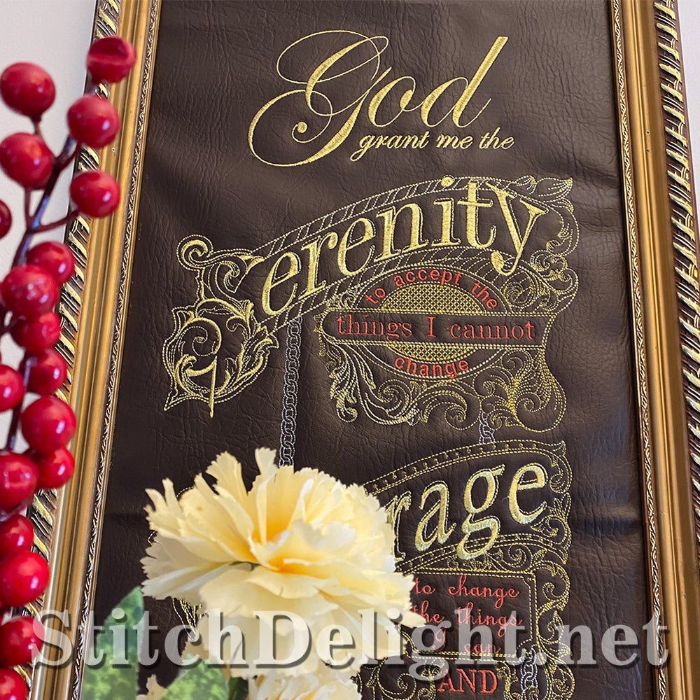 SDS3139 Gilded Serenity Prayer