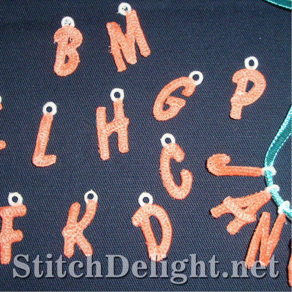 FSL Mini Charms Alphabet Embroidery Font