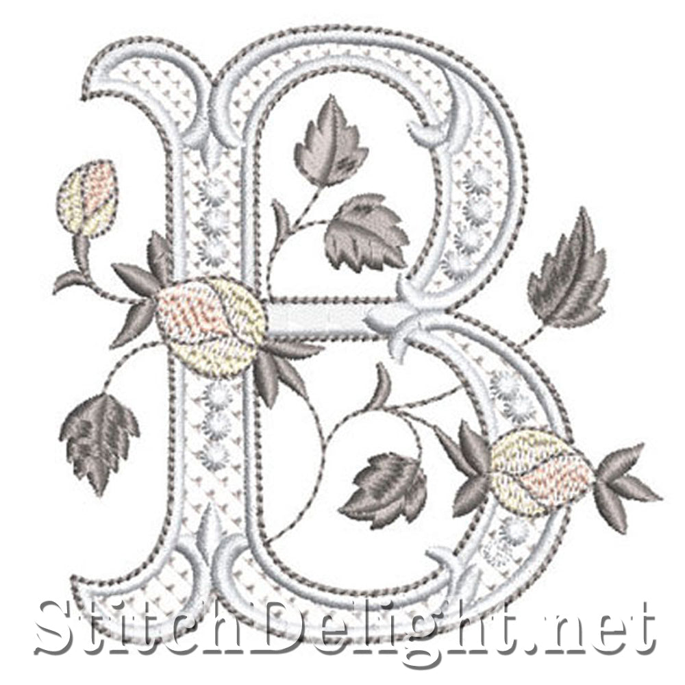SDS1171 Elegant Silver Rose Font B