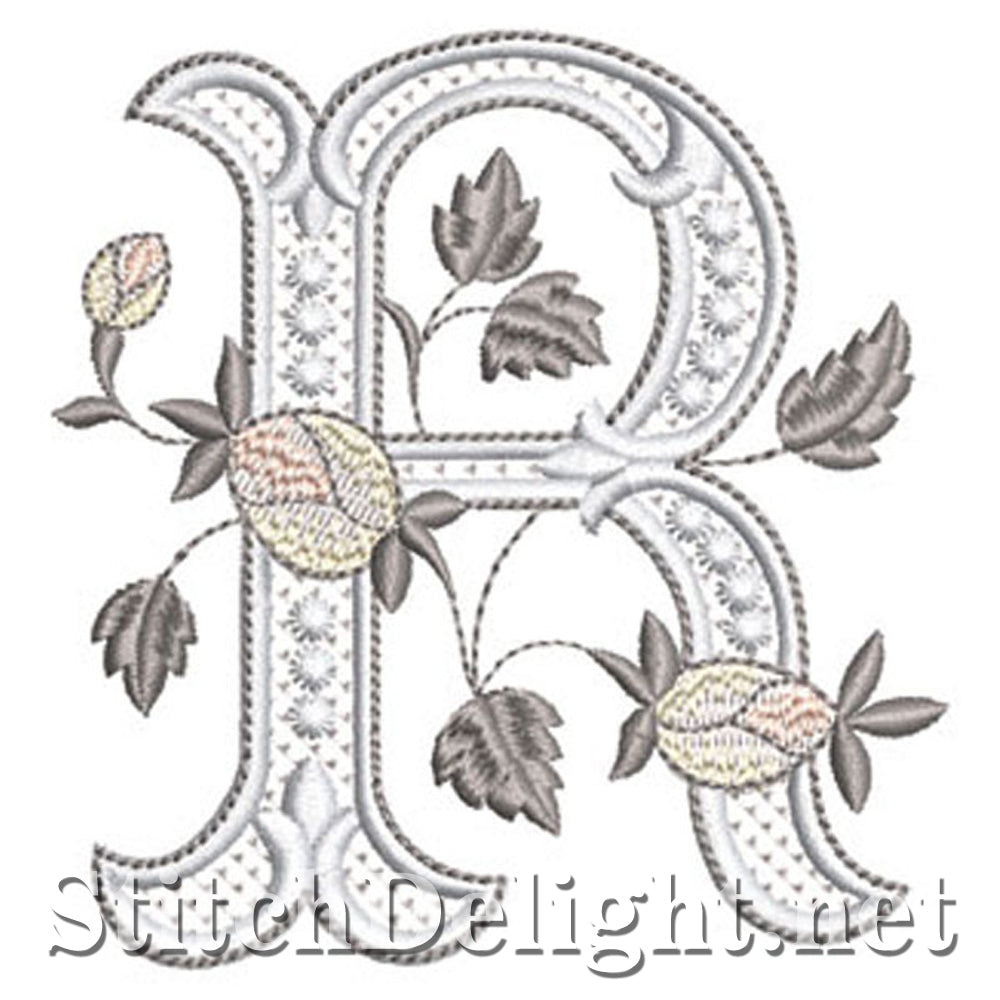 SDS1171 Elegant Silver Rose Font R