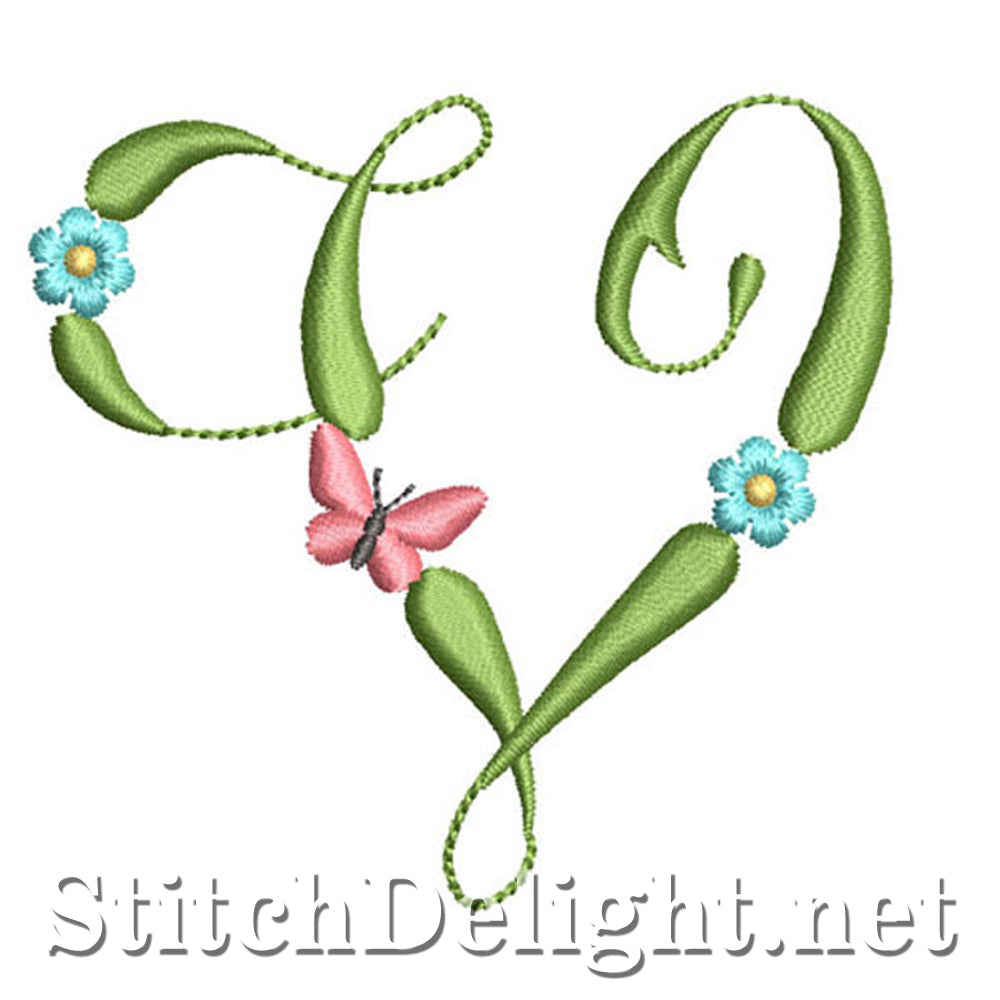 SDS1152 Butterflies and Flowers Font V