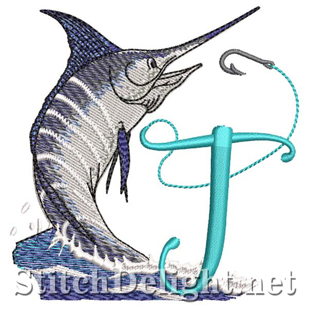 sds1270 Fishing Font J