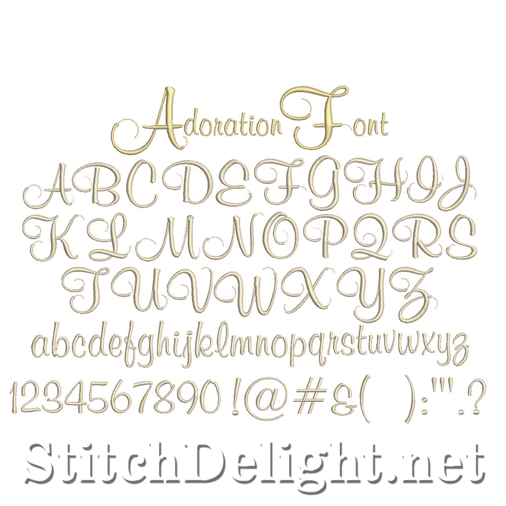 SDS1530 Adoration Font