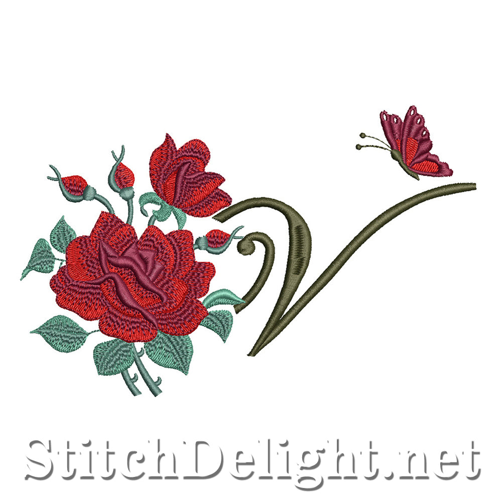 SDS1654 Beautiful Rose Font V