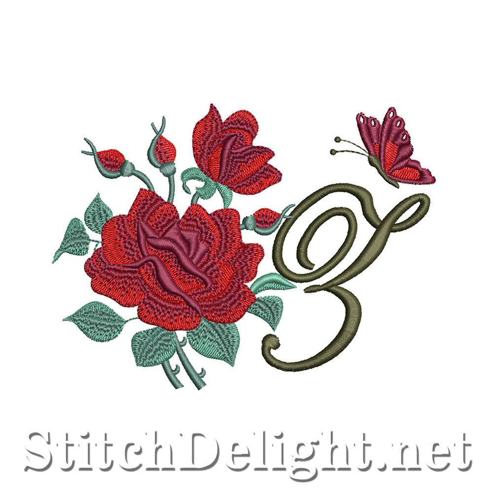 SDS1654 Beautiful Rose Font Z