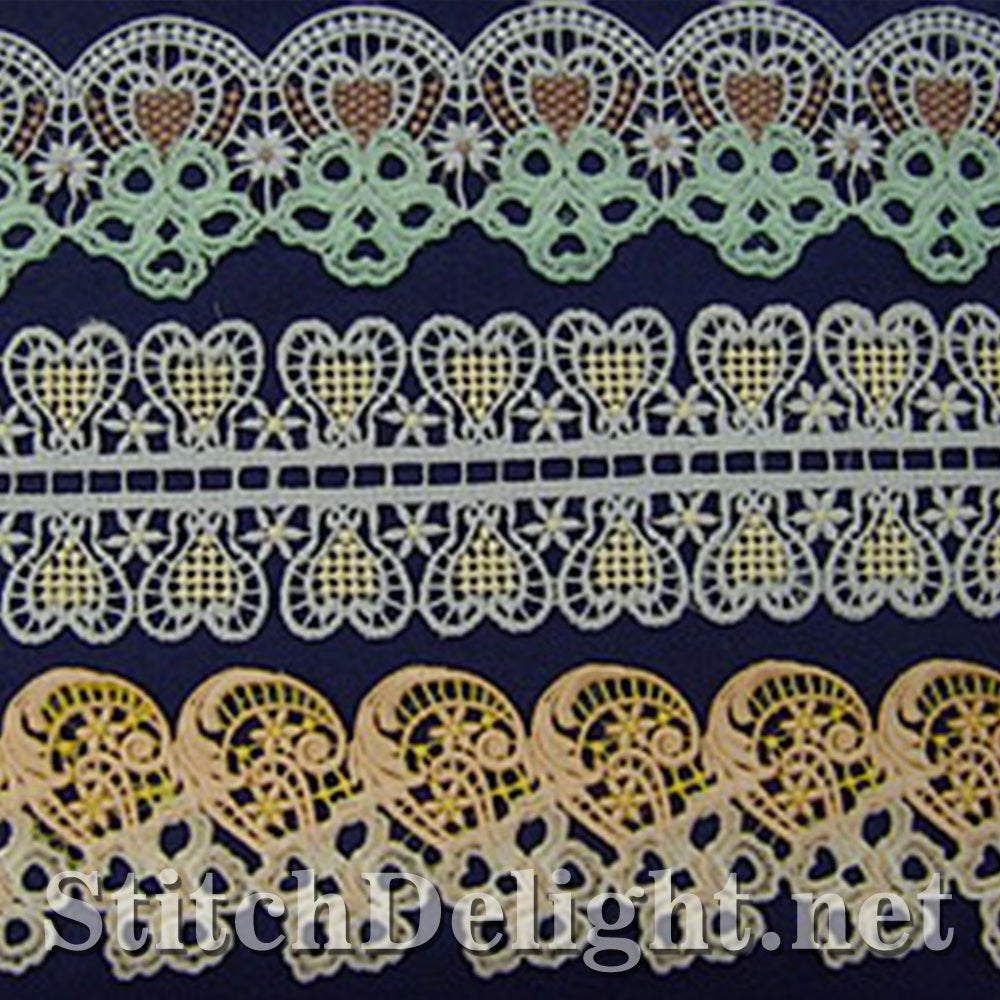 SD0570 Calista Lace Edging Large Hoops
