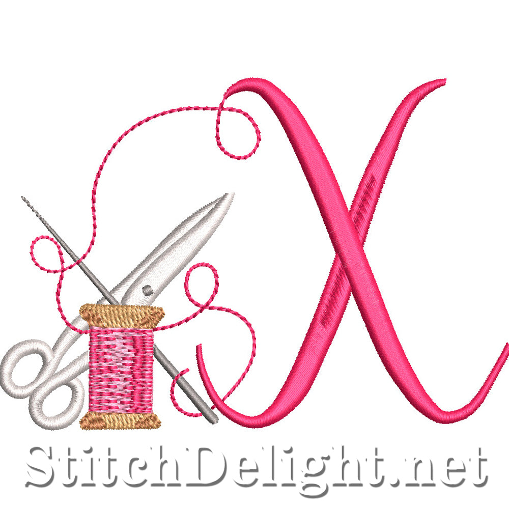 SDS1773 Stitch Delight Font X