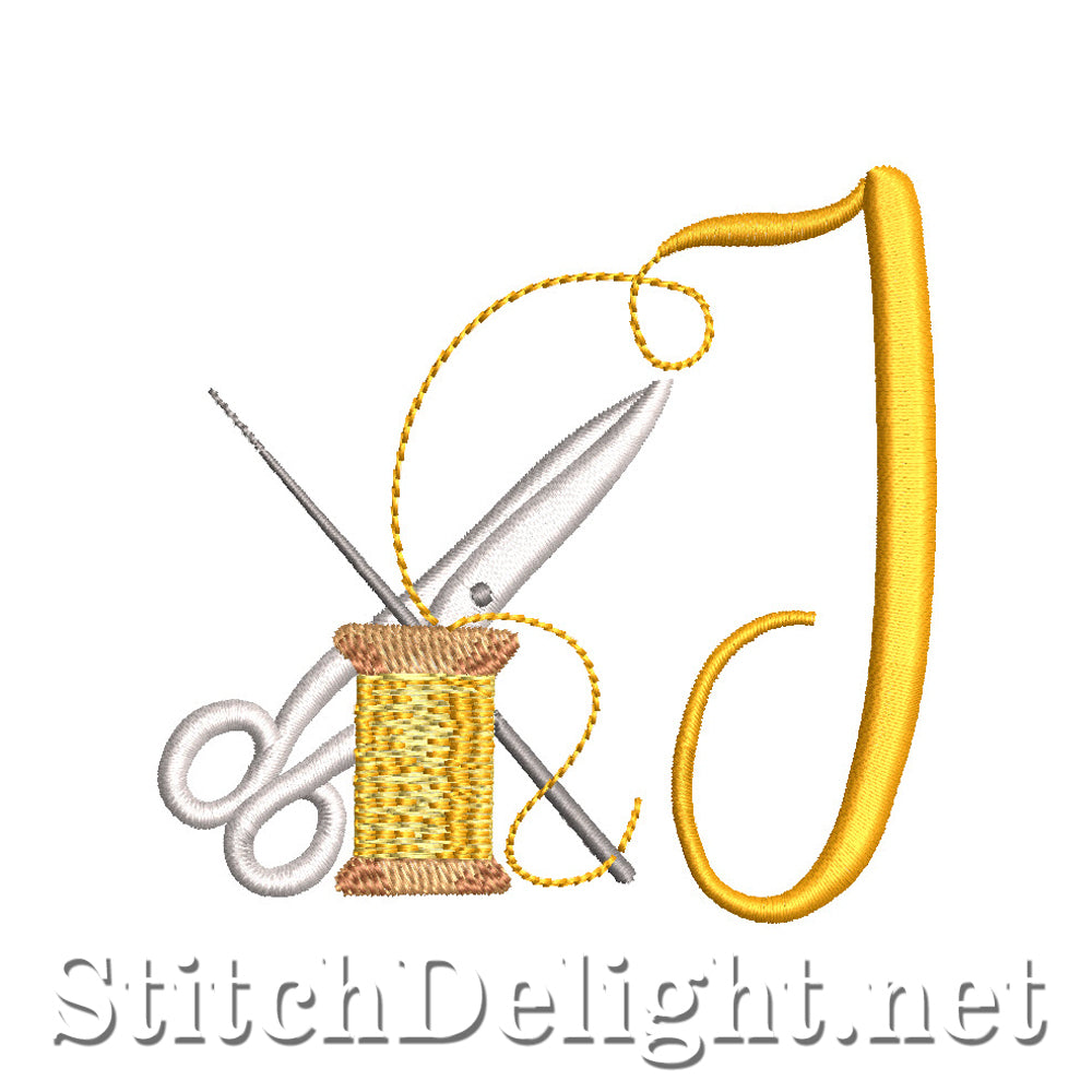 SDS1773 Stitch Delight Font J