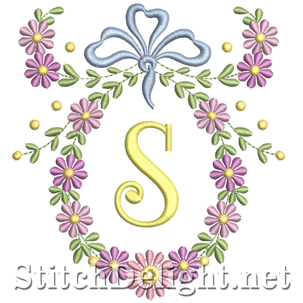SDS1245 Wispy Floral Font S