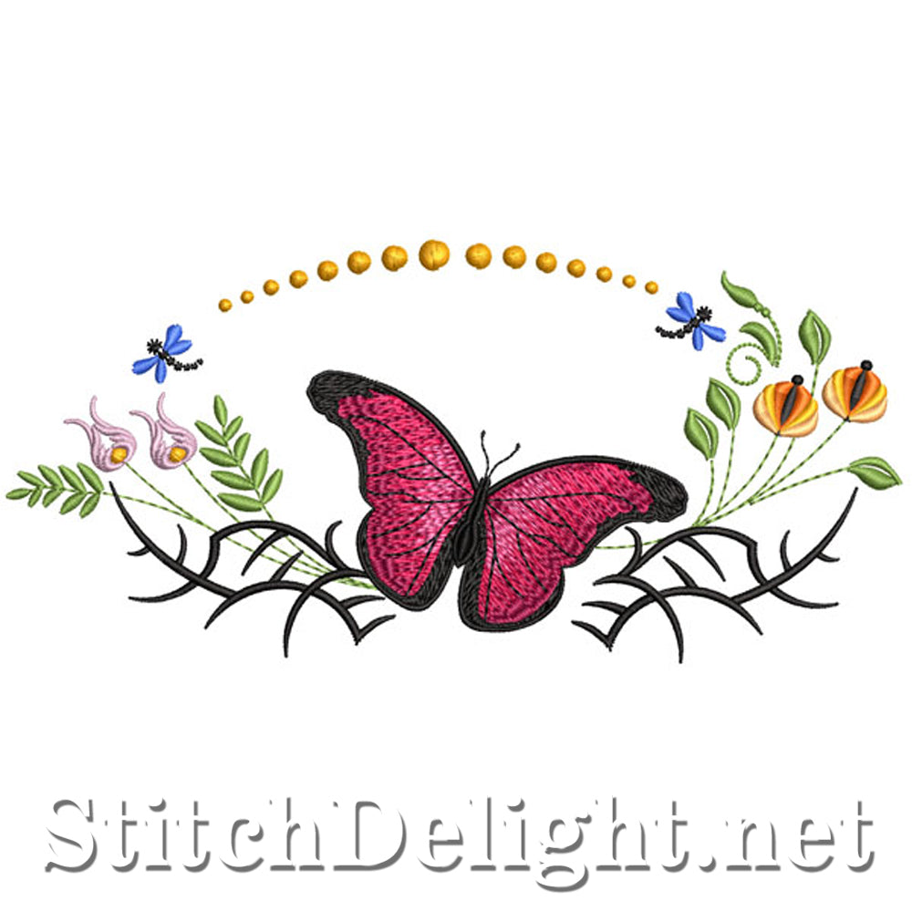 SDS0130 Cherise Butterfly