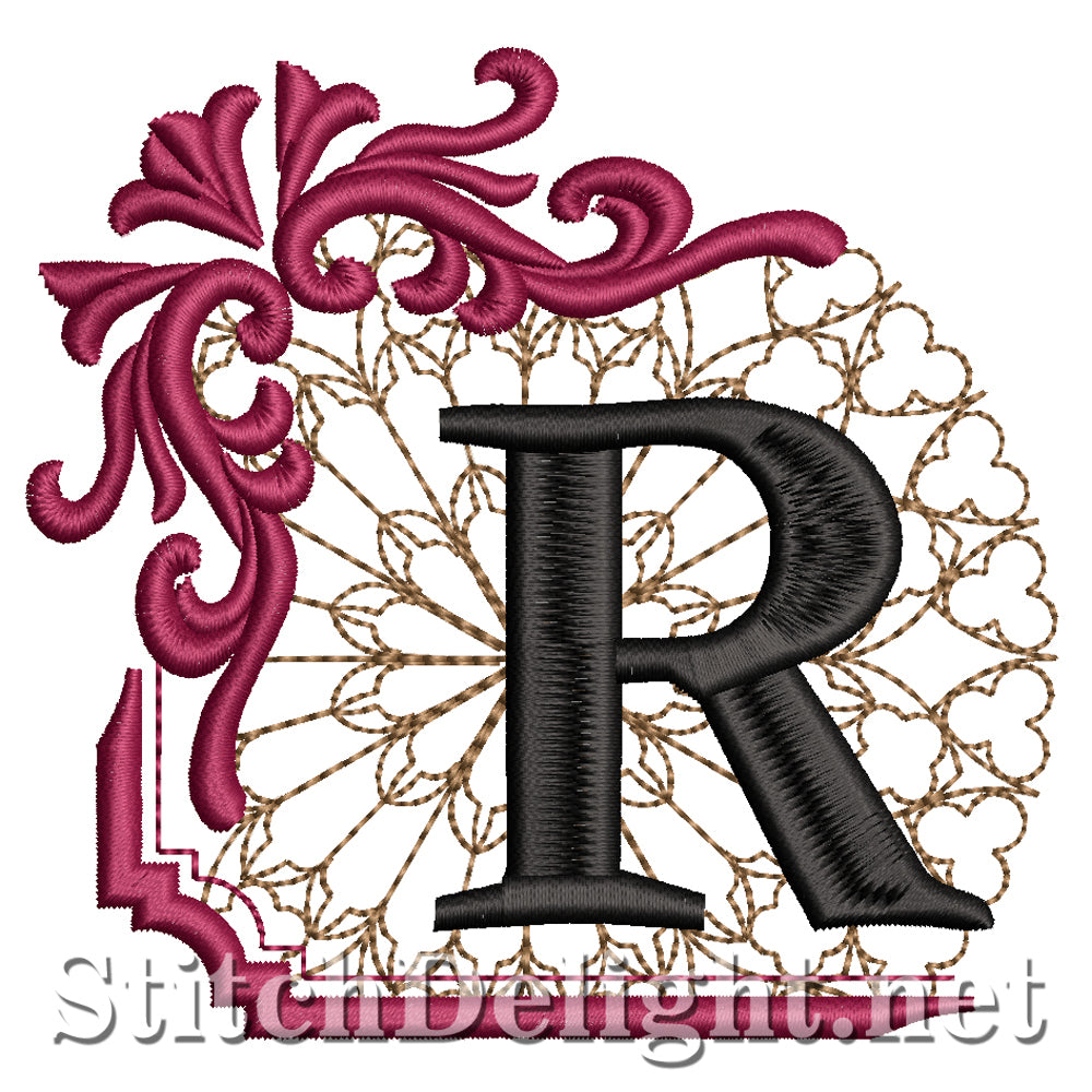 fancy letter r design