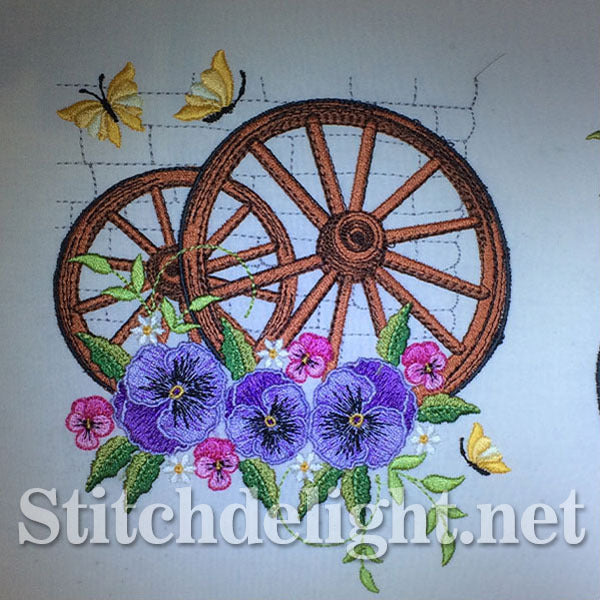SDS0665 Pansy Wagon Wheel