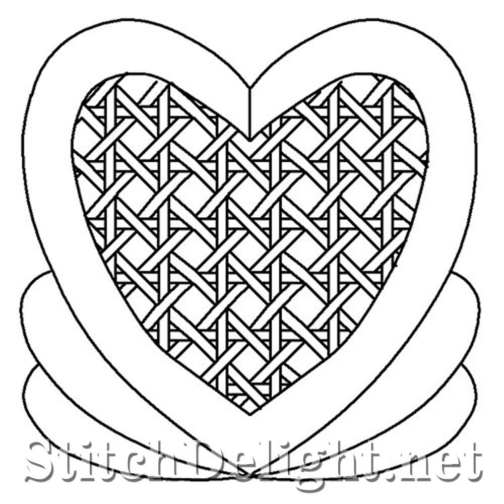 SDS4027 Heart With Weave