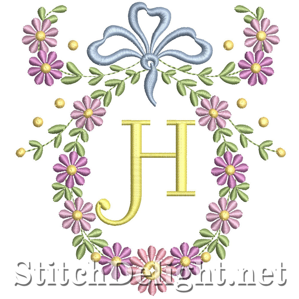 SDS1245 Wispy Floral Font H