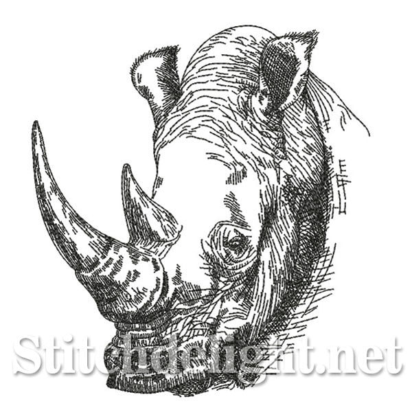 SDS0615 Pencil Sketch Rhino