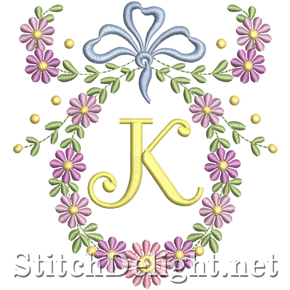 SDS1245 Wispy Floral Font K