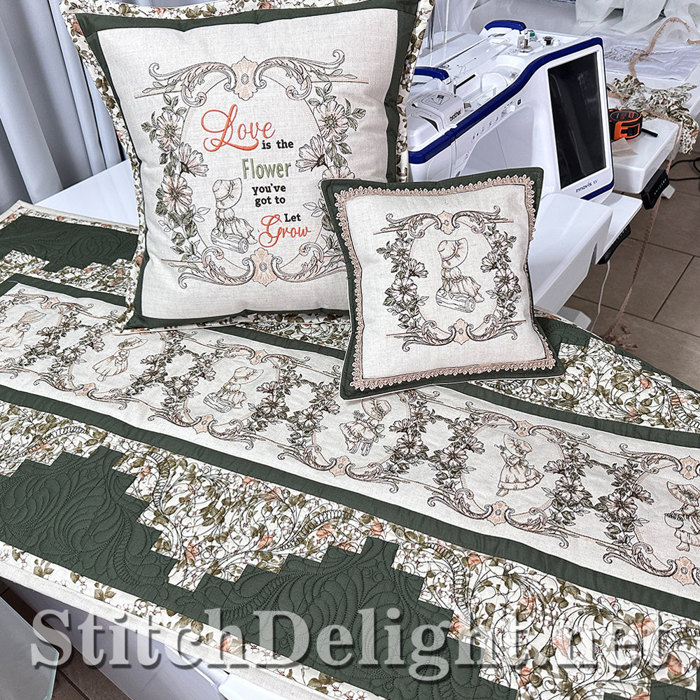 SDS4229 Mademoiselle Vintage Quilt Set