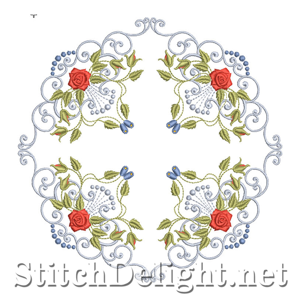 SD0703 Heirloom Roses Quiltblocks