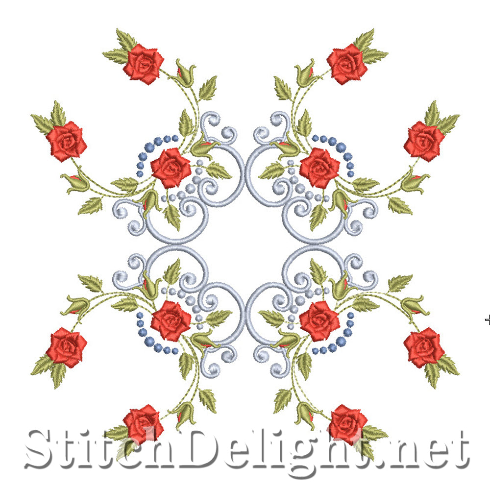 SD0703 Heirloom Roses Quiltblocks