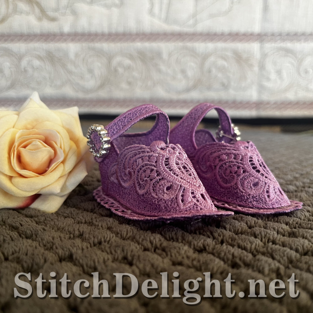 SD092 Chaussure bébé en dentelle 2