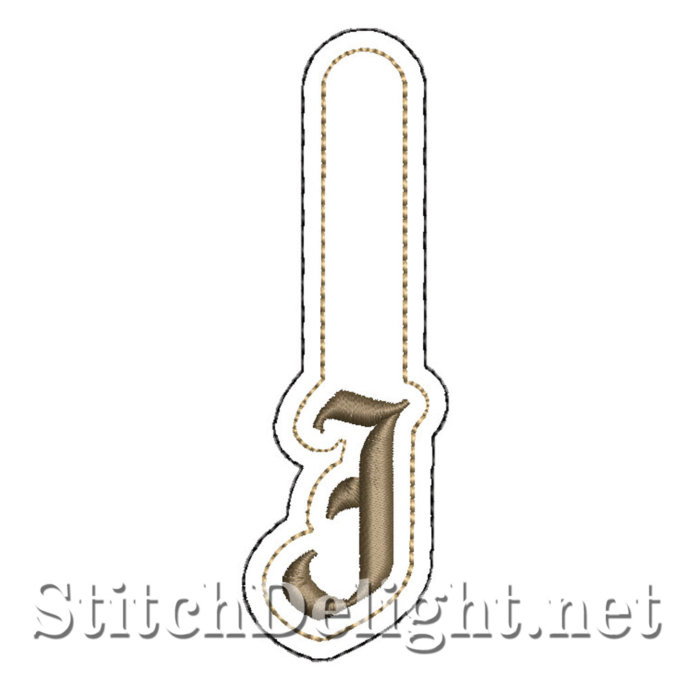 SDS3154 Elegant Key Fob Font J