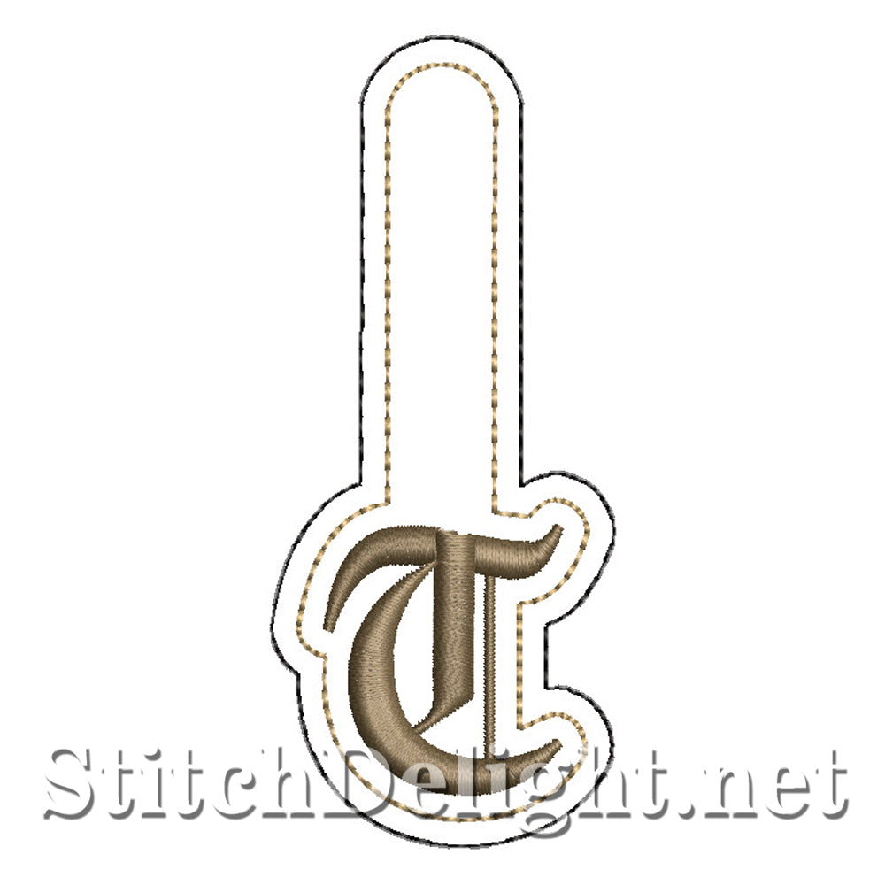 SDS3154 Elegant Key Fob Font T