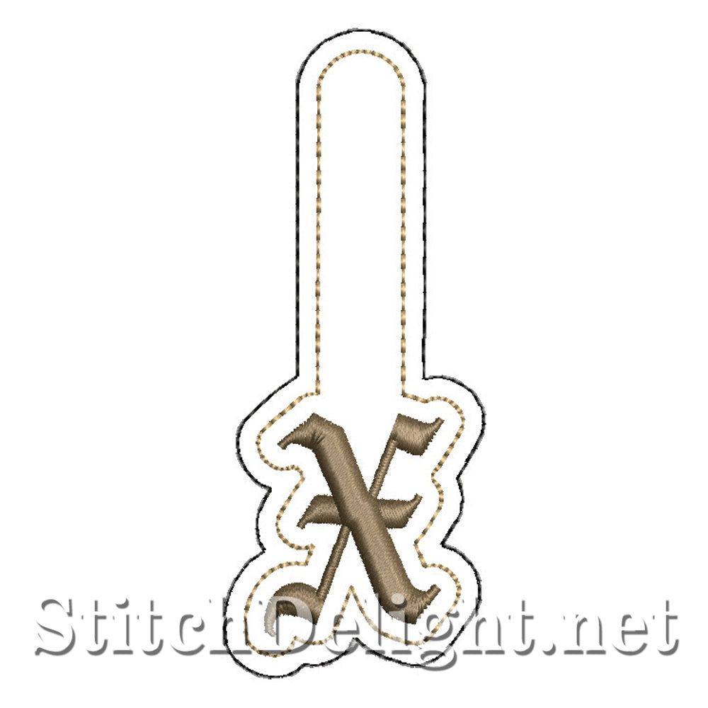 SDS3154 Elegant Key Fob Font X