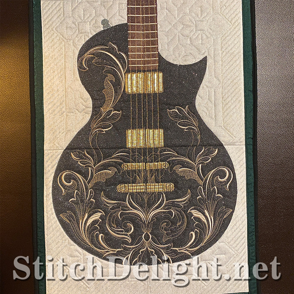 SDS3161 Applique Guitar Quilt