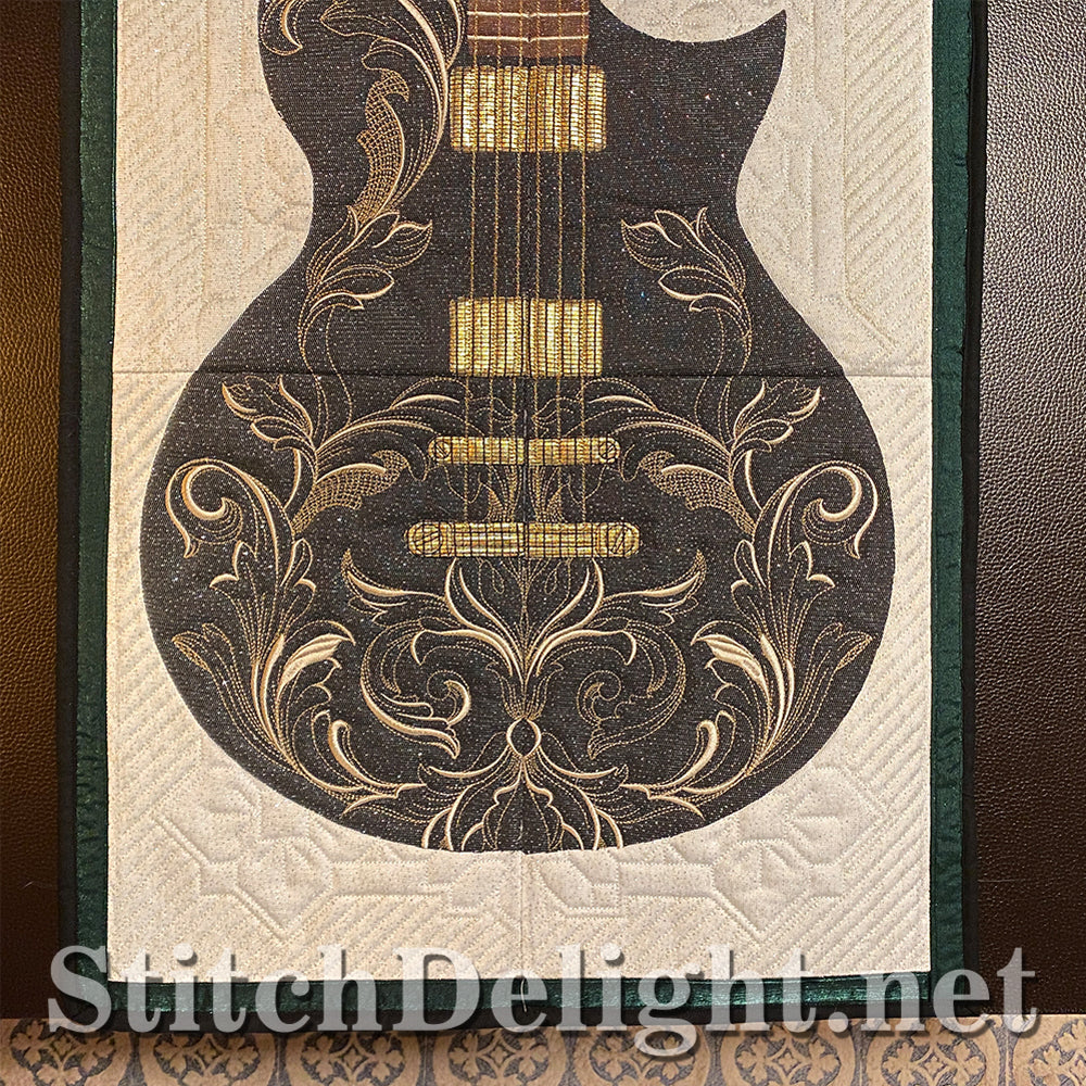 SDS3161 Applique Guitar Quilt