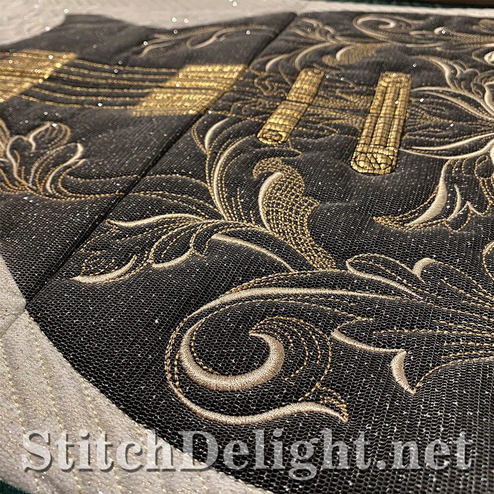 SDS3161 Applique Guitar Quilt