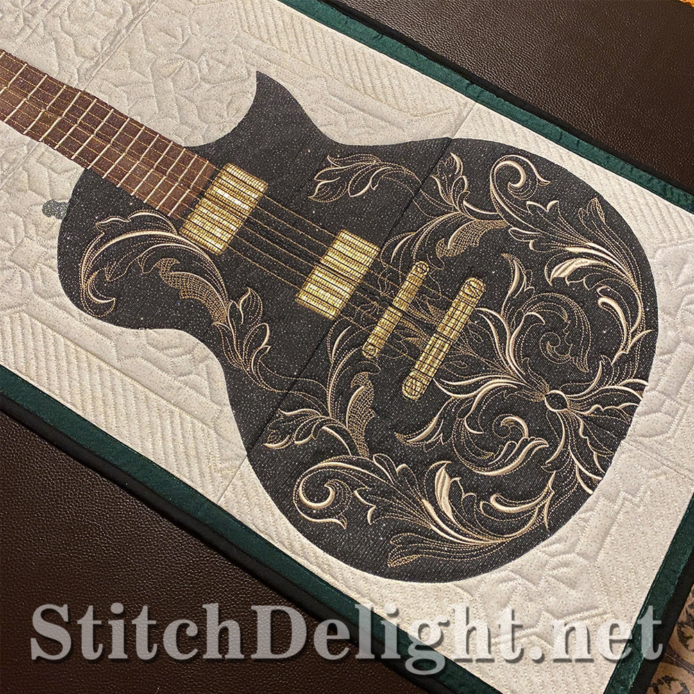 SDS3161 Applique Guitar Quilt