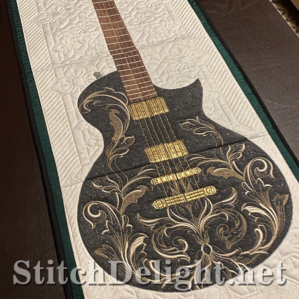 SDS3161 Applique Guitar Quilt