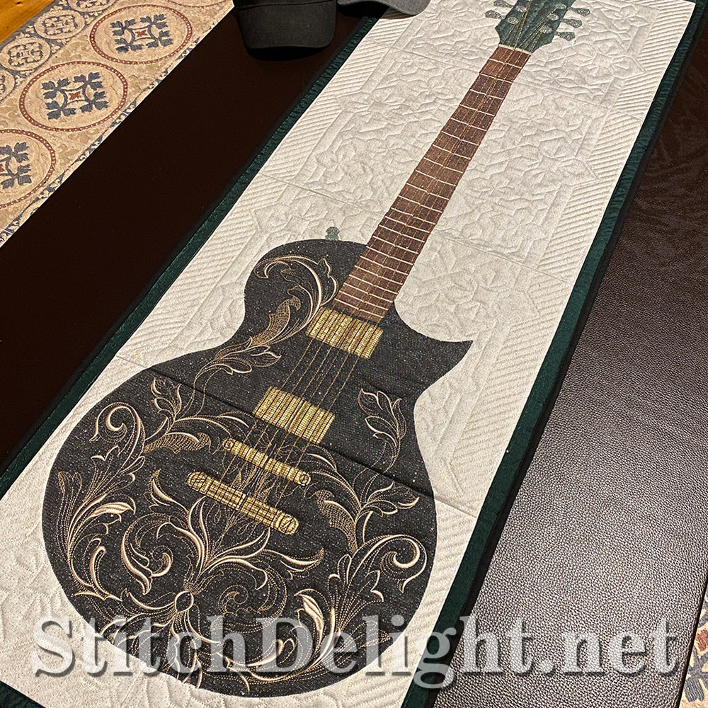 SDS3161 Applique Guitar Quilt