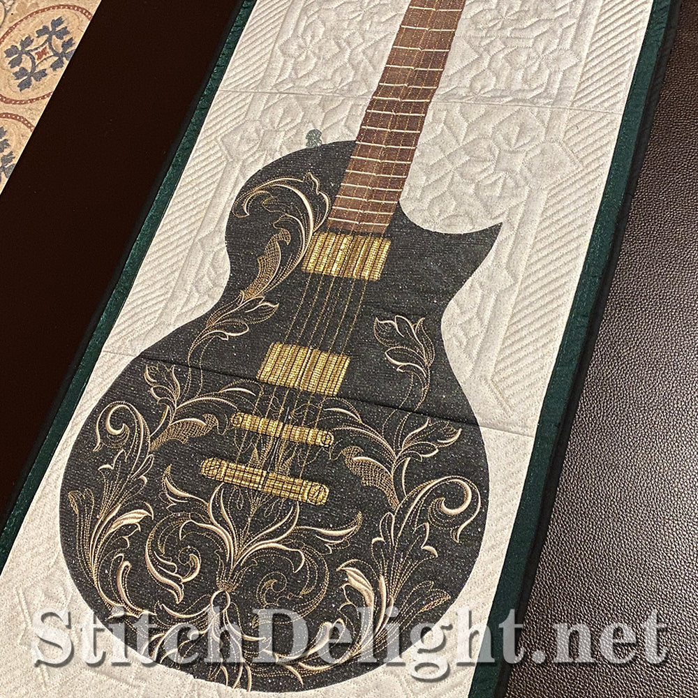 SDS3161 Applique Guitar Quilt