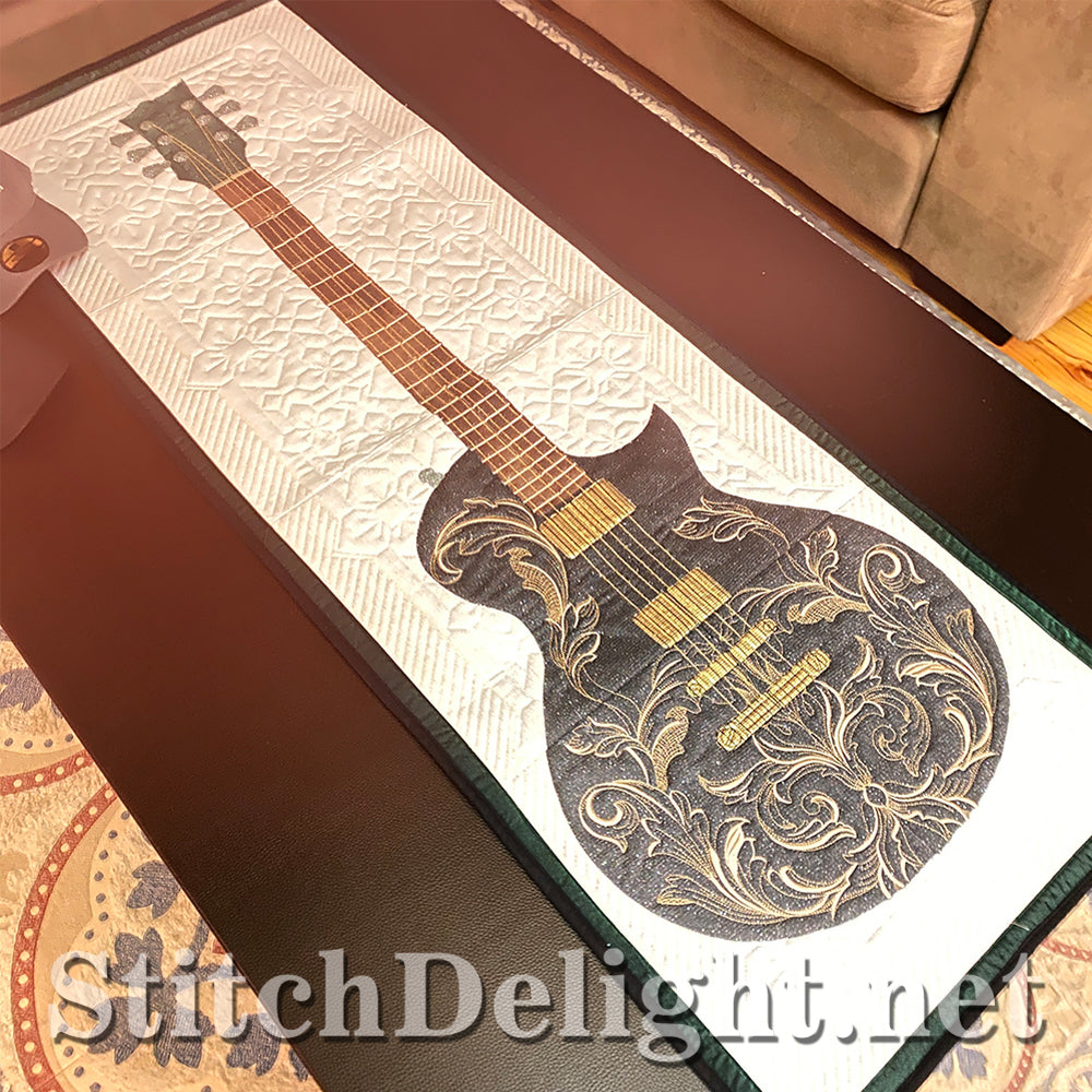 SDS3161 Applique Guitar Quilt