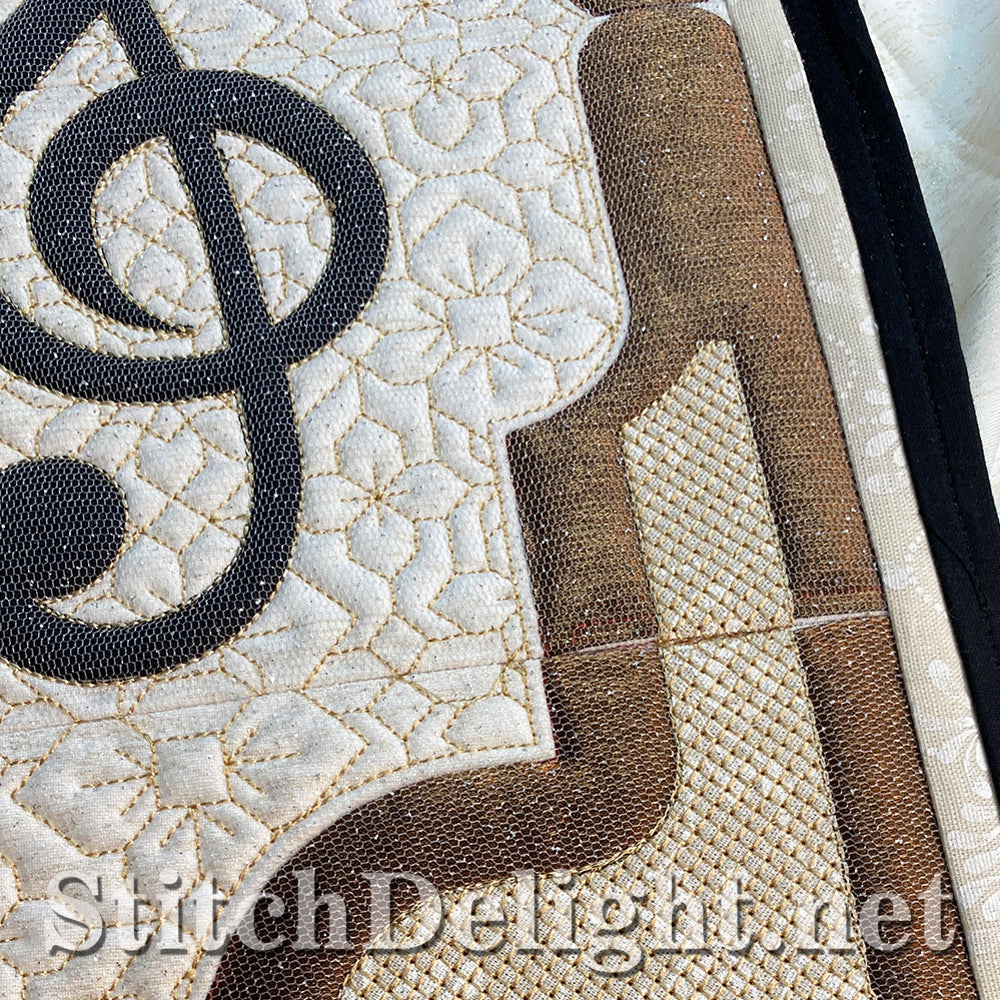 SDS3162 Applique Piano Quilt