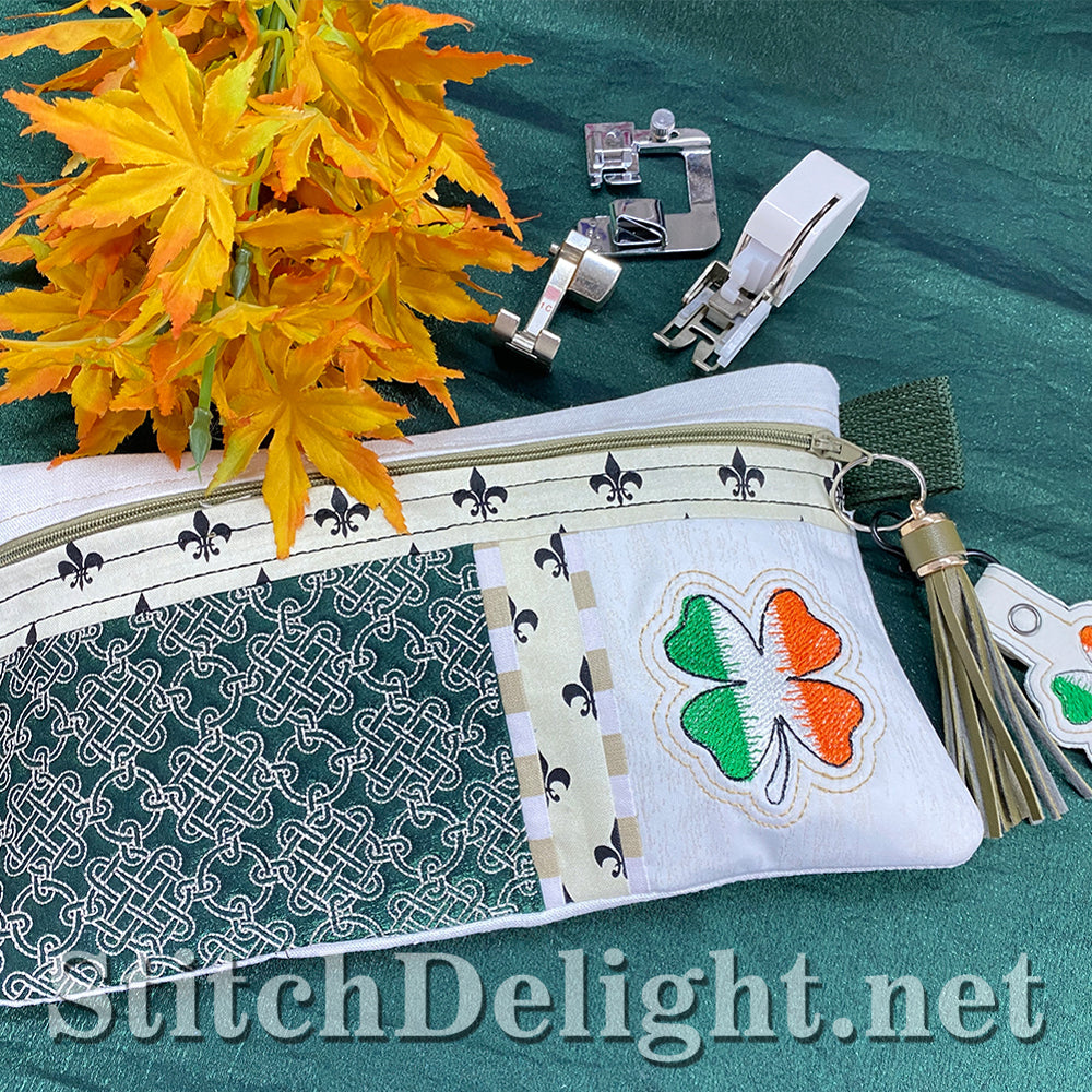 SDS3163 ITH Irish Zipper Bag