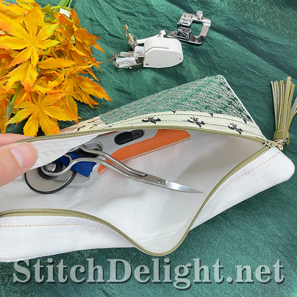 SDS3163 ITH Irish Zipper Bag