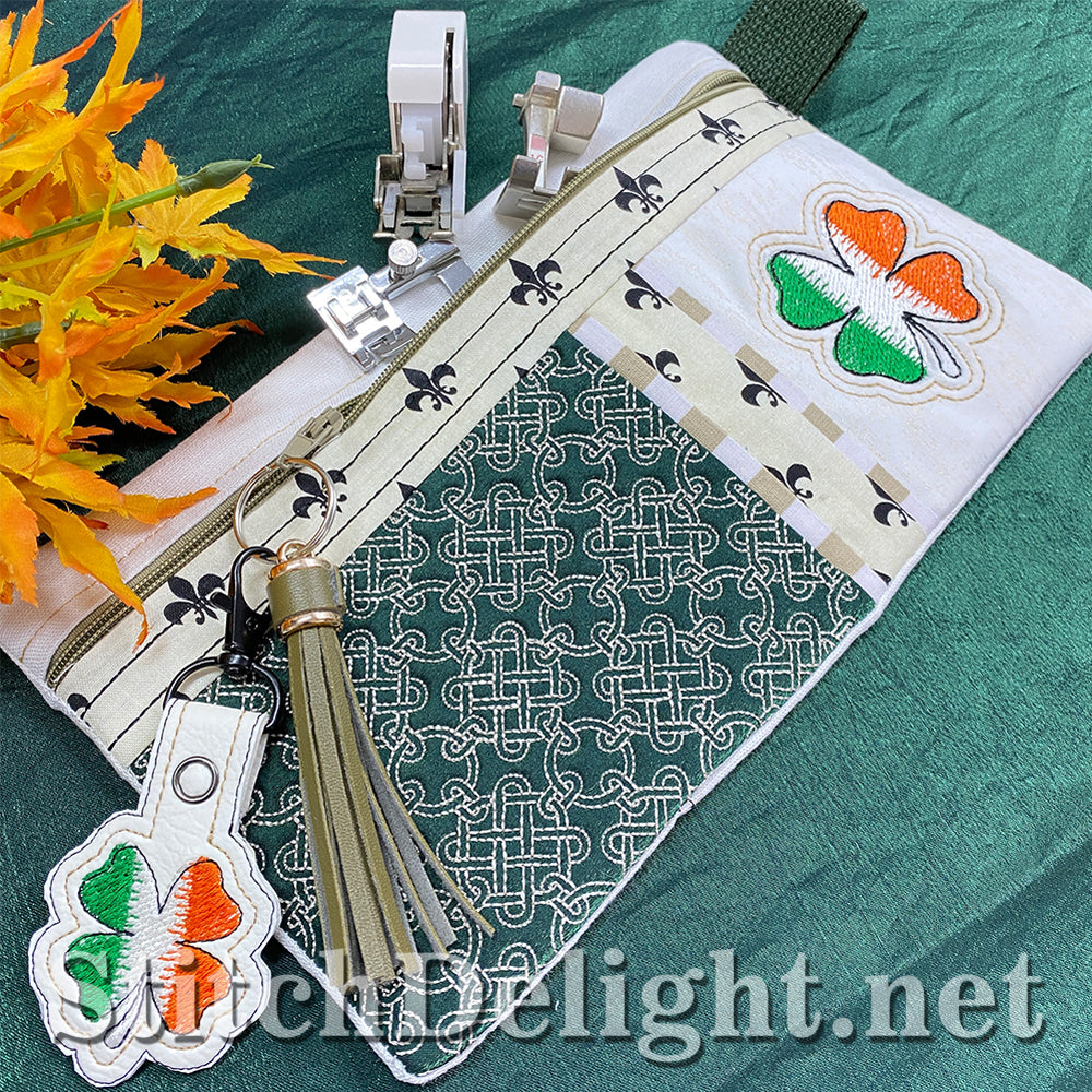 SDS3163 ITH Irish Zipper Bag