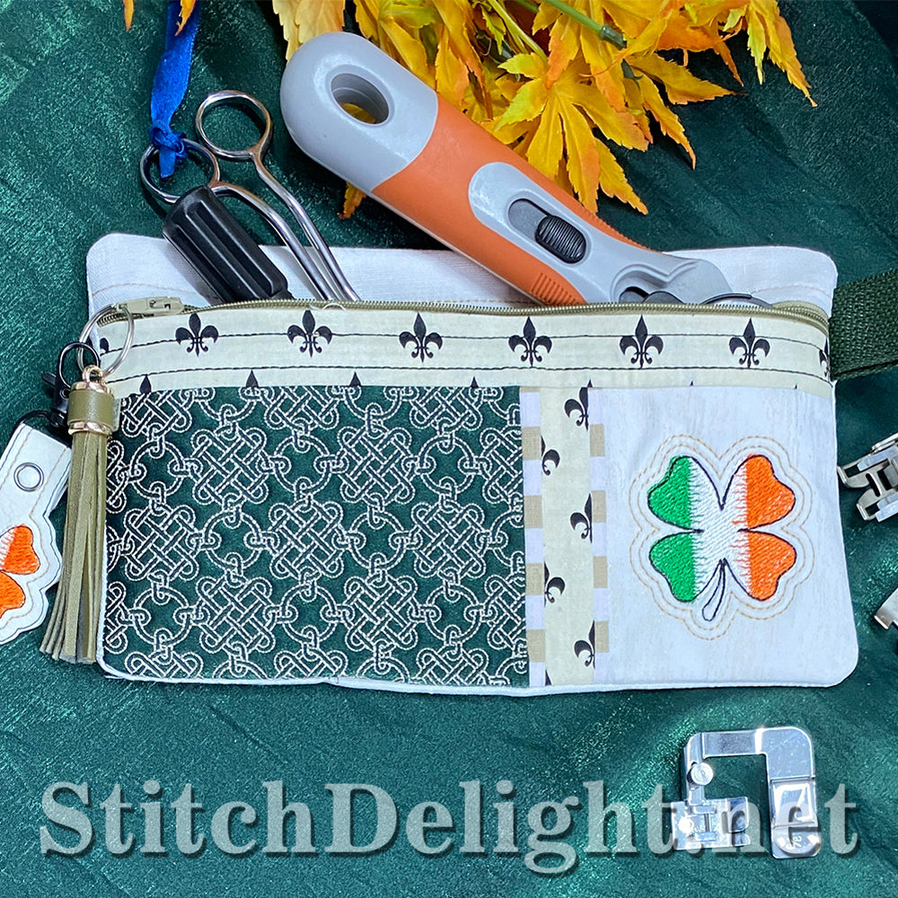 SDS3163 ITH Irish Zipper Bag