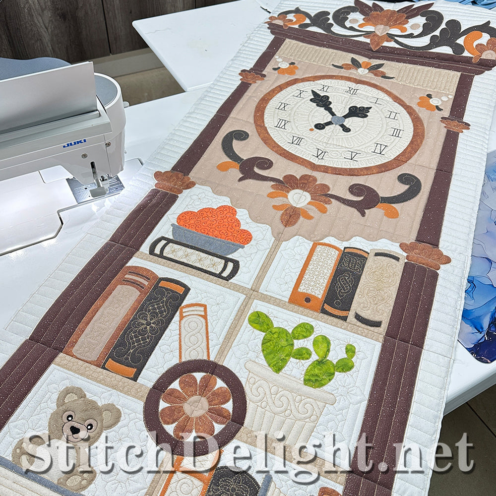 SDS4283 Grandfather Clock Quilt