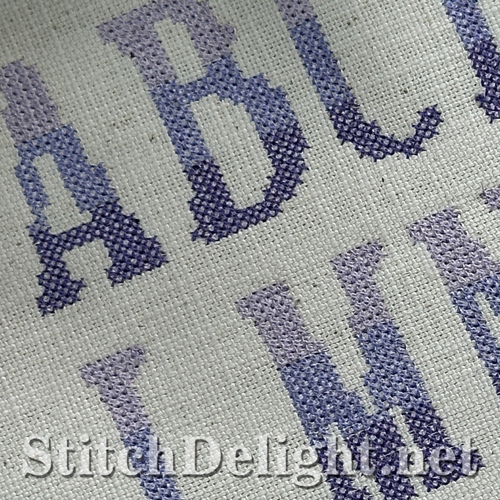 SDS4285 Ombre Cross Stitch Font