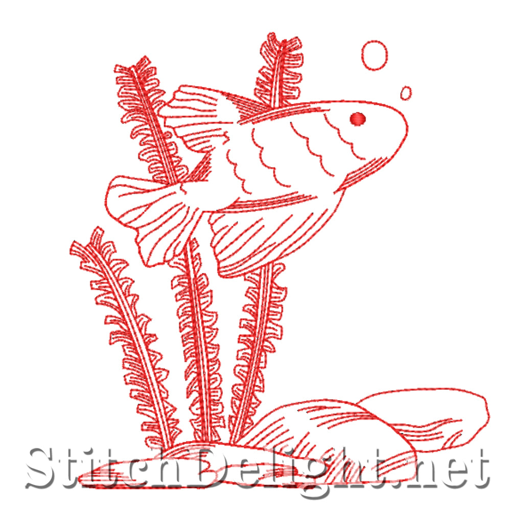 SDS4366 Redwork Fish