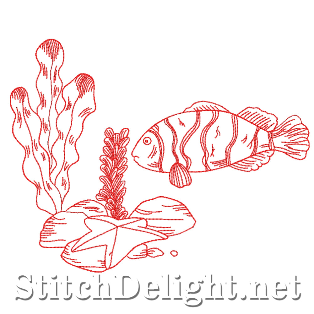 SDS4366 Redwork Fish