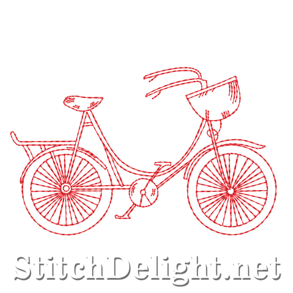 SDS4397 Redwork Bicycle