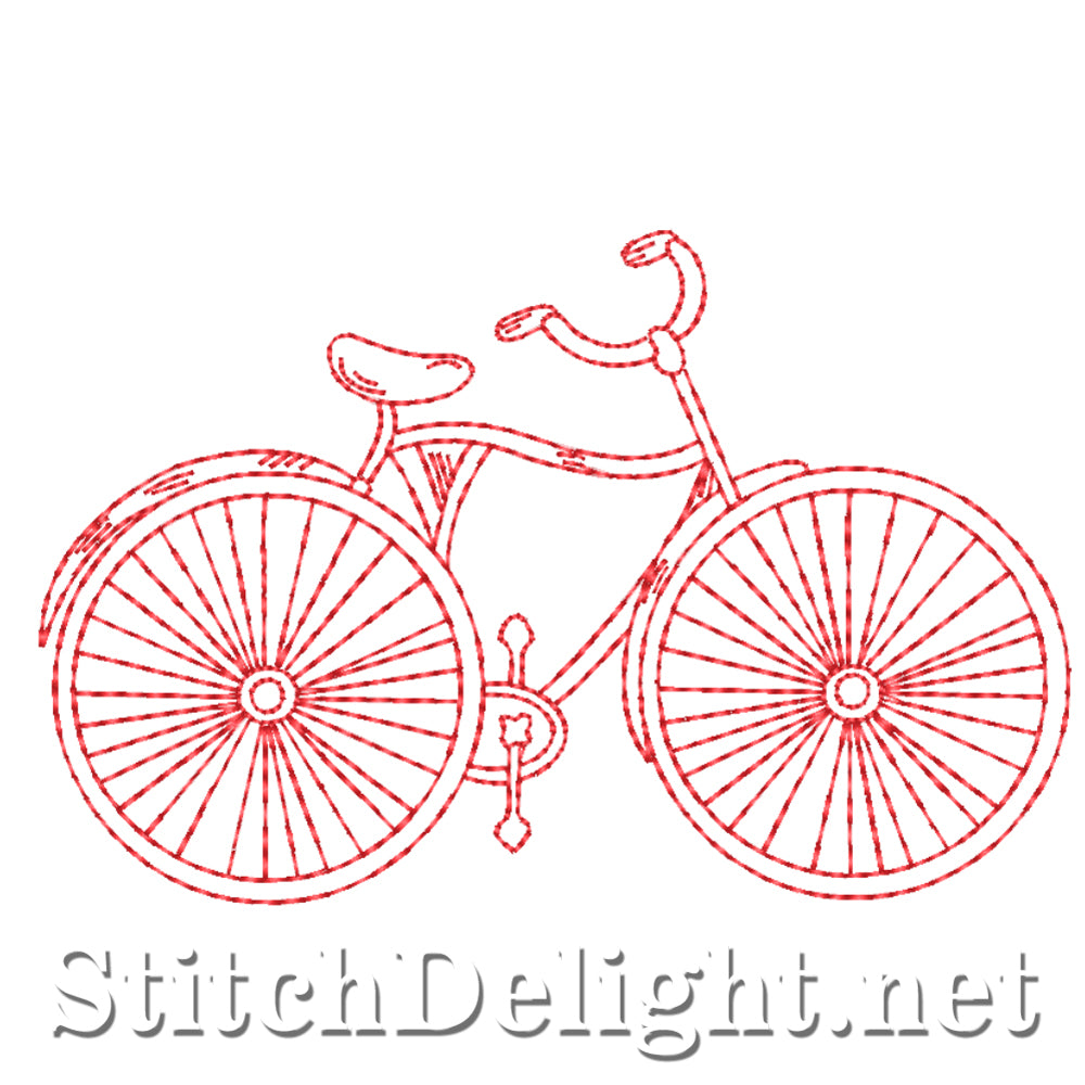 SDS4397 Redwork Bicycle