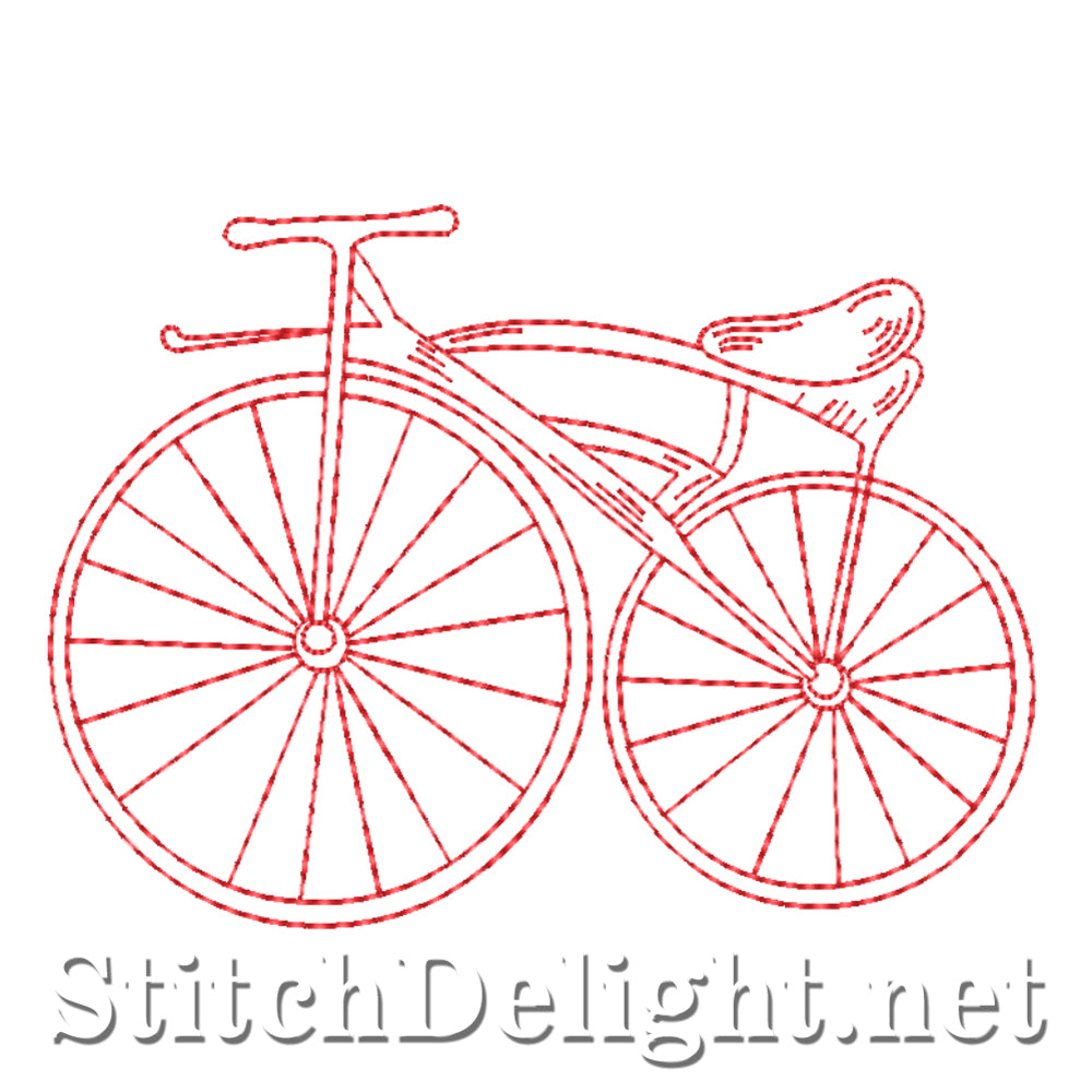 SDS4397 Redwork Bicycle