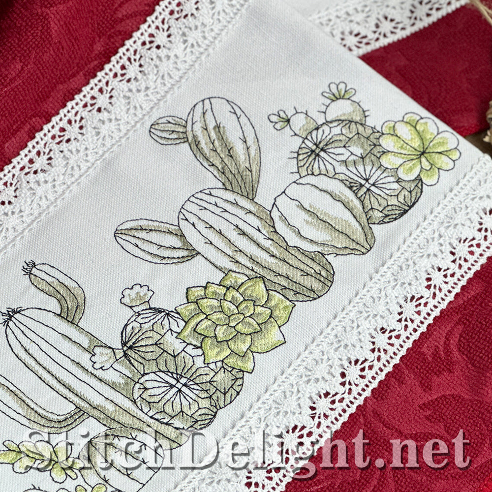 SDS4424 Succulent Towel Topper