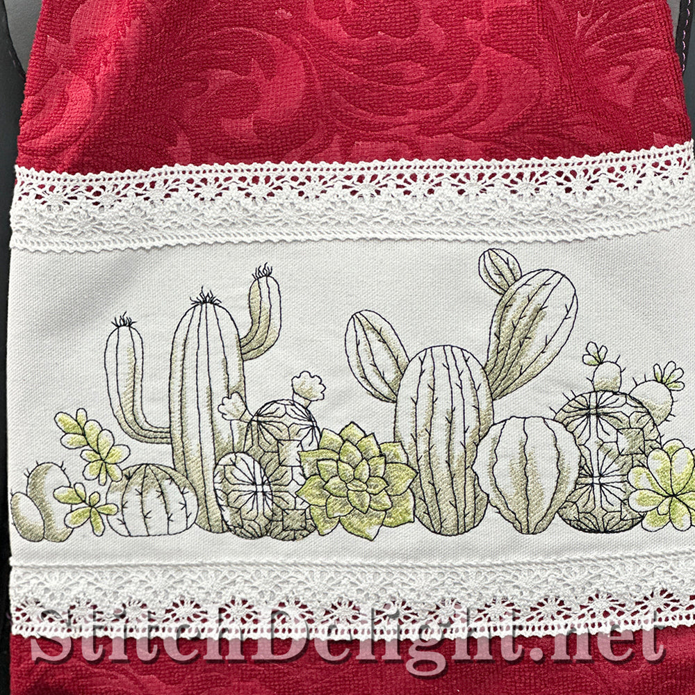 SDS4424 Succulent Towel Topper